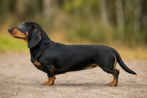 Small Swiss Hound — Black and tan coat