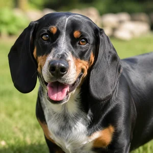 Small Swiss Hound — happy