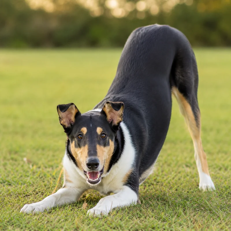 Smooth Collie — playful
