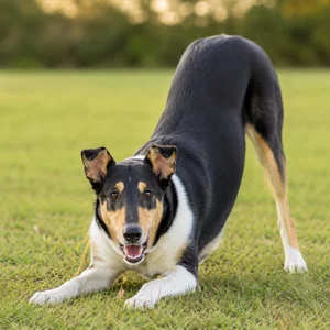 Smooth Collie — playful