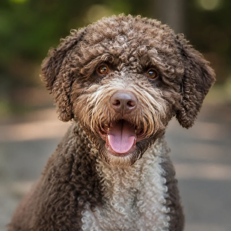 Spanish Water Dog — happy