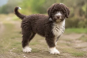 Spanish Water Dog — puppy (~4 mo)