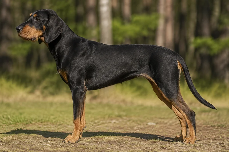 St. Hubert Jura Hound — Black and Tan coat