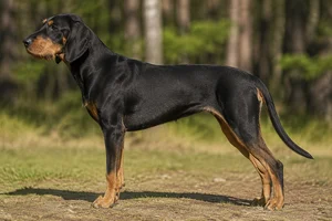 St. Hubert Jura Hound — Black and Tan coat