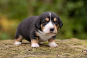 St. Hubert Jura Hound — young puppy (~1 mo)
