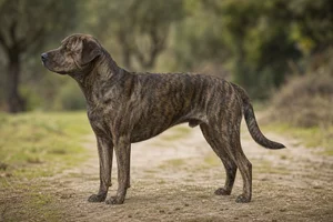 St. Miguel Cattle Dog — brindle coat