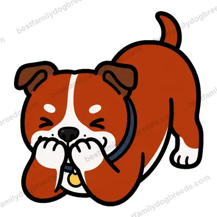 Staffordshire Bull Terrier cute dog meme sticker