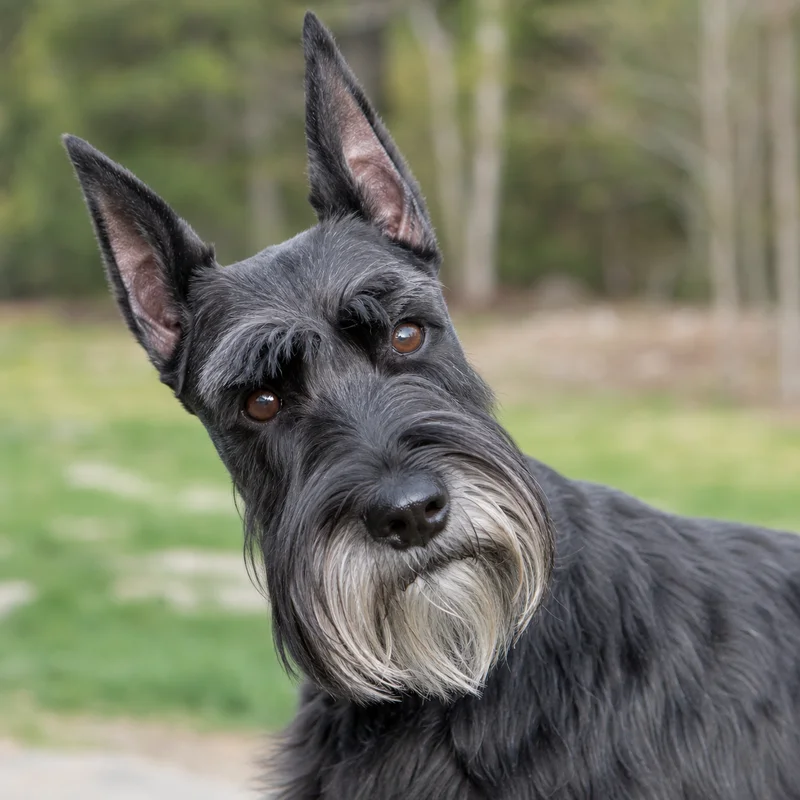 Standard Schnauzer — alert