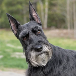 Standard Schnauzer — alert