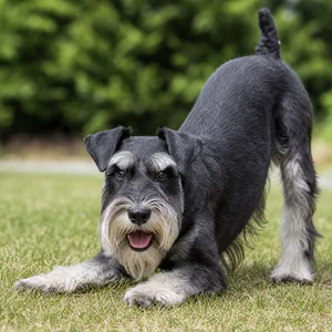 Standard Schnauzer — playful