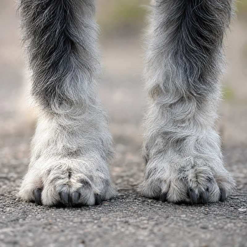 Standard Schnauzer — paws