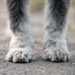 Standard Schnauzer — paws