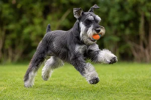 Standard Schnauzer — playing