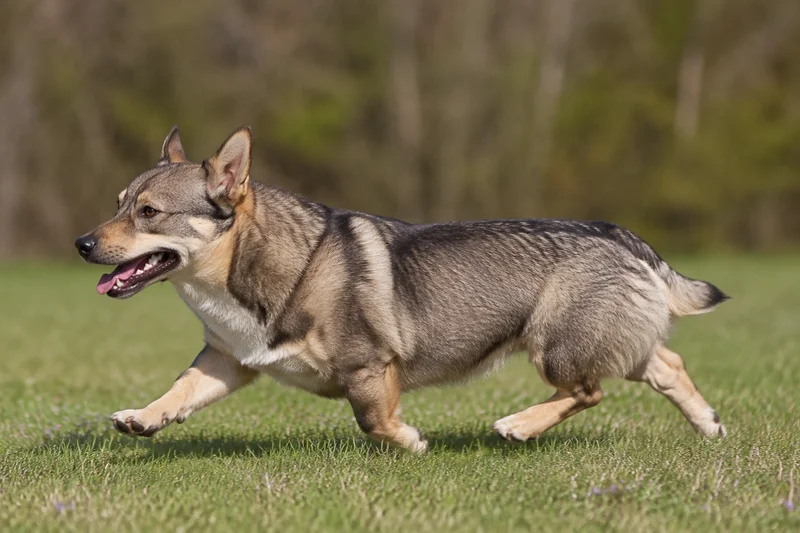 Swedish Vallhund — running