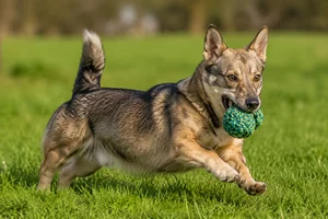 Swedish Vallhund — playing