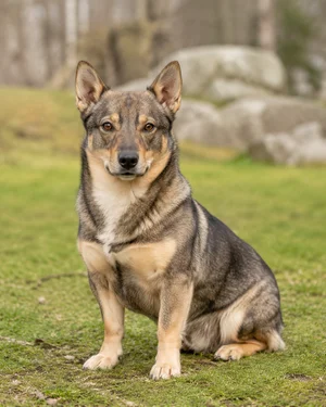 Swedish Vallhund — sitting