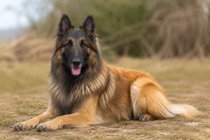 Belgian Tervuren — lying down