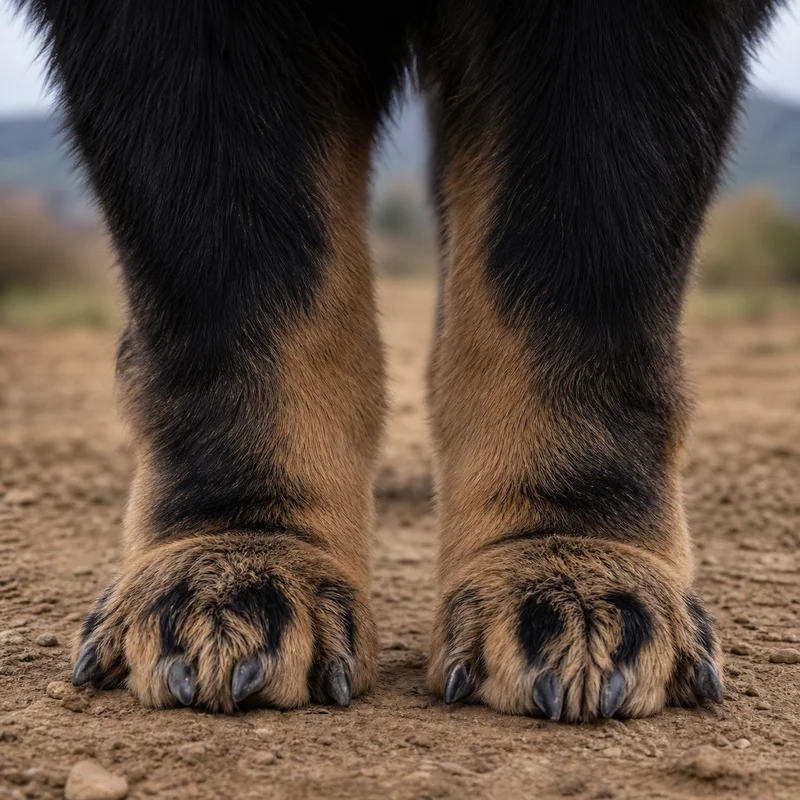 Tibetan Mastiff — paws