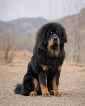 Tibetan Mastiff — sitting