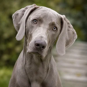 Weimaraner — alert
