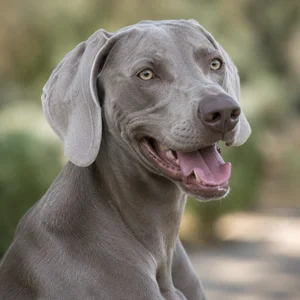 Weimaraner — happy