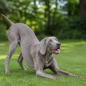 Weimaraner — playful