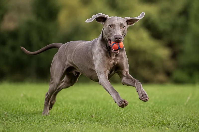 Weimaraner — playing