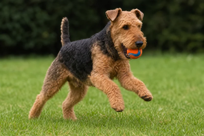 Welsh Terrier — playing