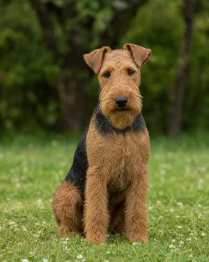 Welsh Terrier — sitting