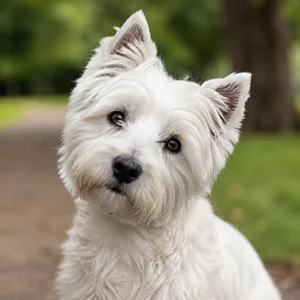 West Highland White Terrier — alert