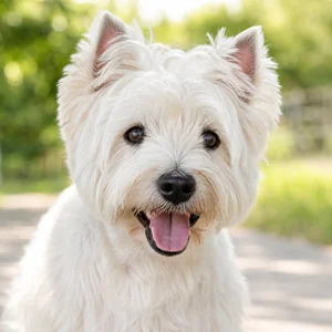 West Highland White Terrier — happy
