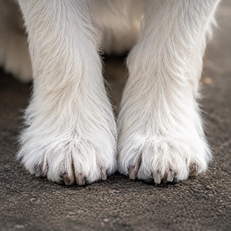 West Highland White Terrier — paws