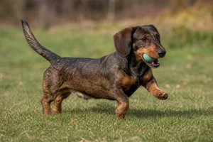 Westphalian Dachsbracke — playing