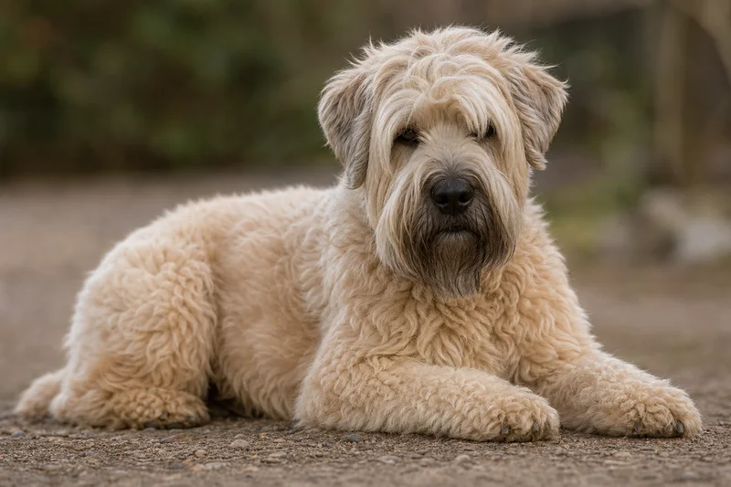 Wheaten Terrier — lying down