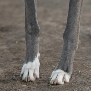 Whippet — paws