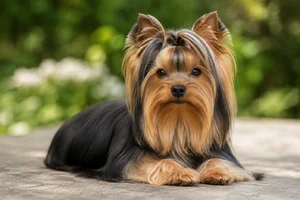 Yorkshire Terrier — lying down