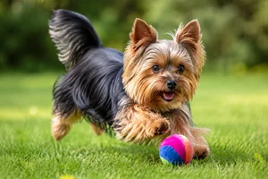 Yorkshire Terrier — playing