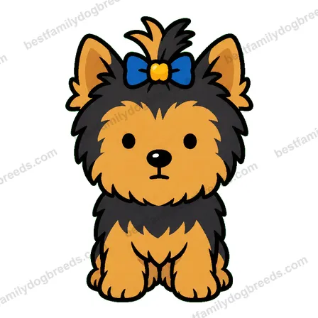 Yorkshire Terrier dog staring meme sticker