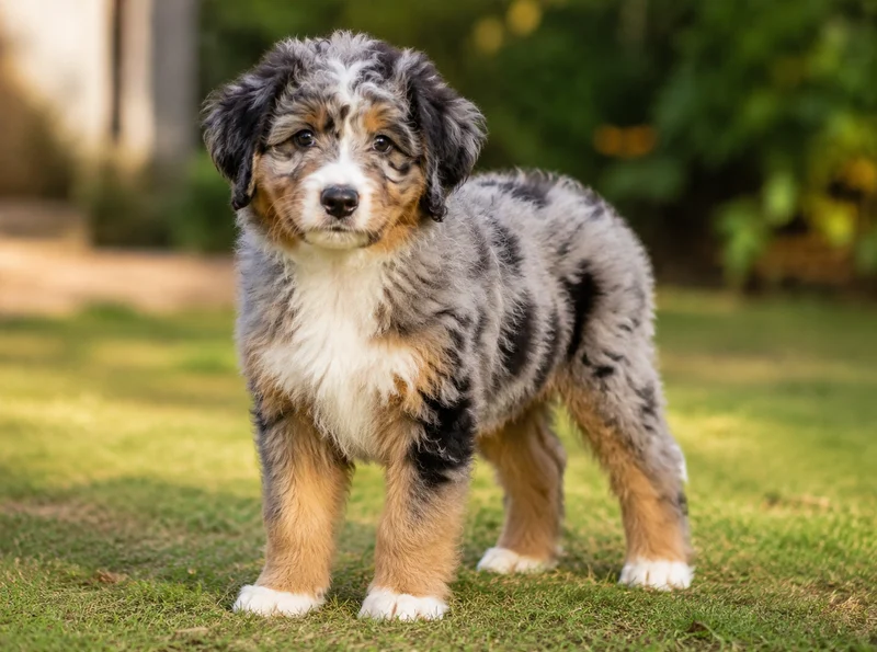 Aussiedoodle Puppies illustrative mixed-breed example