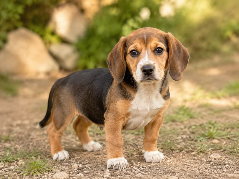 Beagle Dachshund Mix Puppies illustrative mixed-breed example