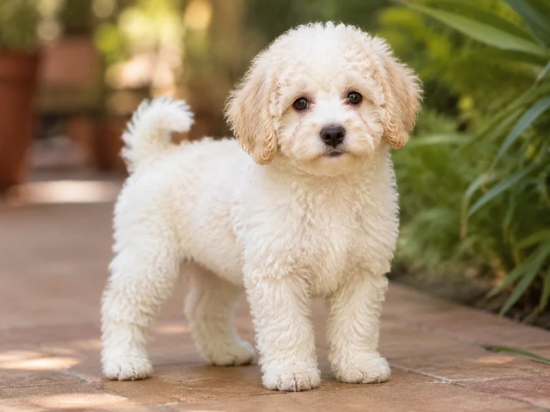 Bichon Frise Poodle Mix Puppies illustrative mixed-breed example