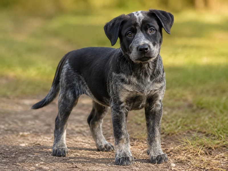 Blue Heeler Lab Mix Puppies illustrative mixed-breed example