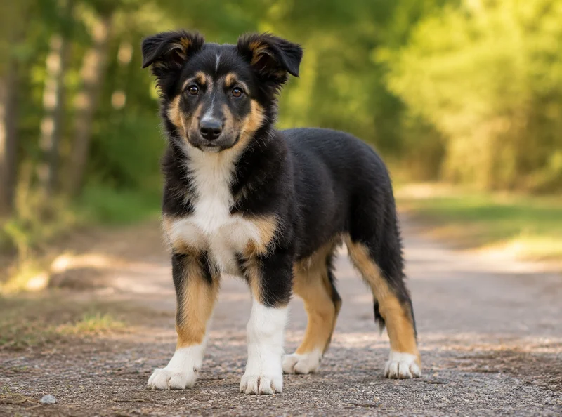 Border Collie German Shepherd Mix Puppies illustrative mixed-breed example