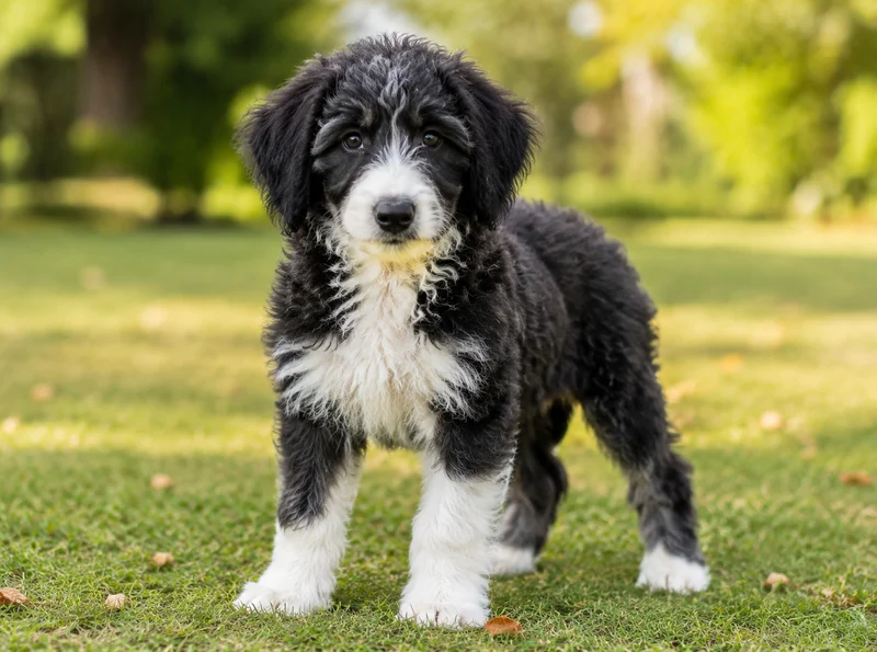 Border Collie Poodle Mix Puppies illustrative mixed-breed example