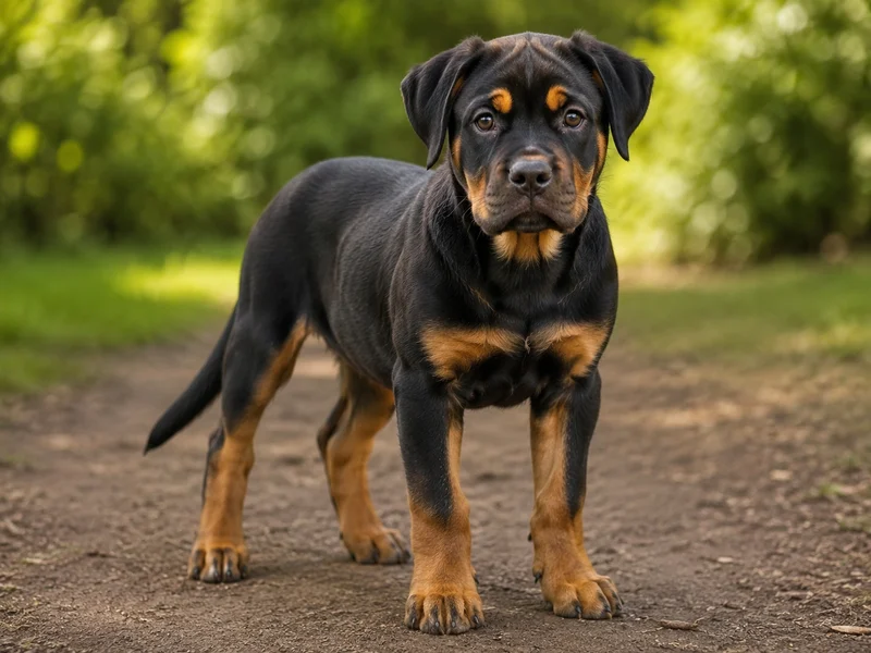 Boxer Rottweiler Mix Puppies illustrative mixed-breed example