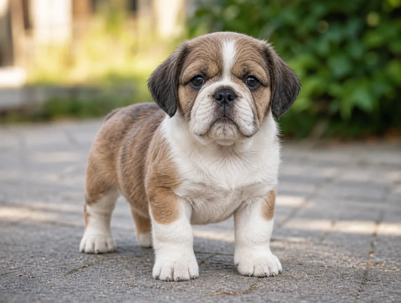 Bulldog Shih Tzu Mix Puppies illustrative mixed-breed example