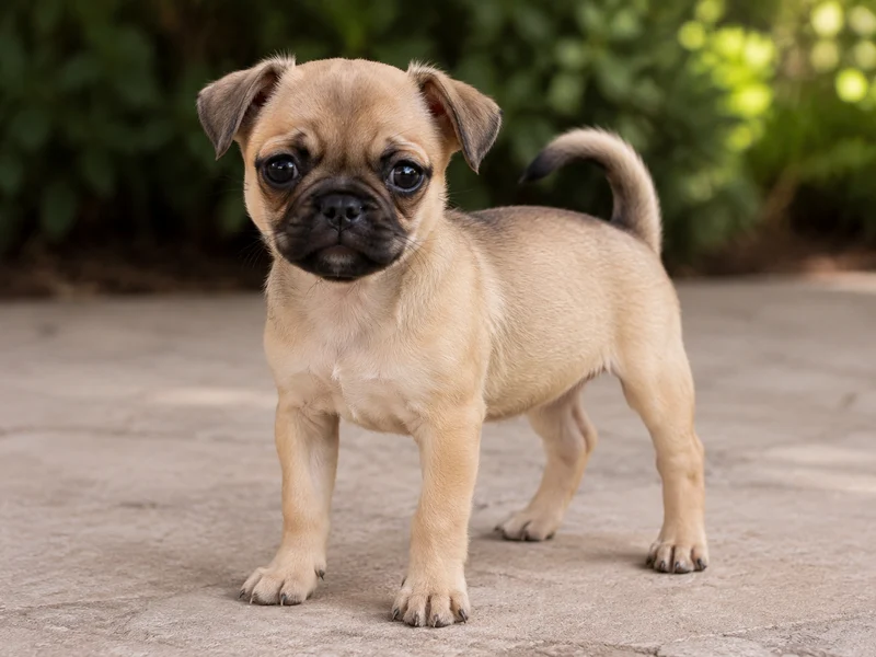 Chihuahua Pug Mix Puppies illustrative mixed-breed example