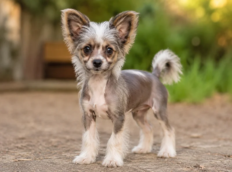 Chinese Crested Chihuahua Mix Puppies illustrative mixed-breed example