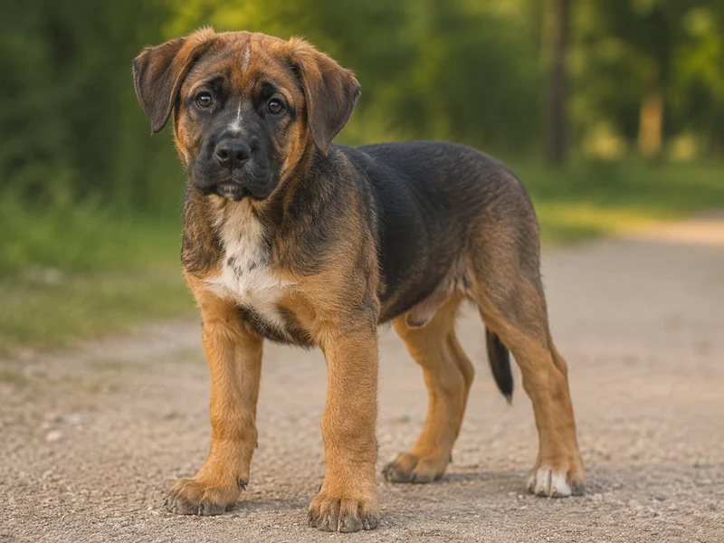 German Shepherd Boxer Mix Puppies illustrative mixed-breed example