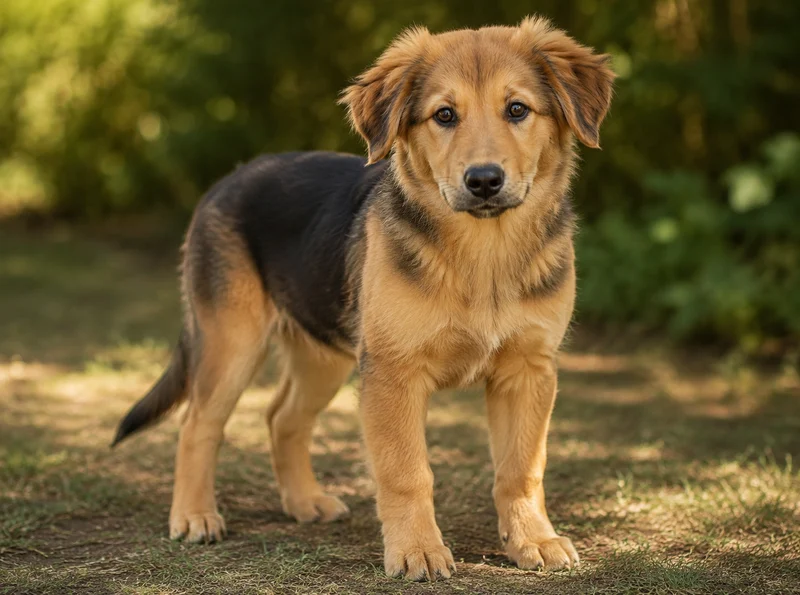 German Shepherd Golden Retriever Mix Puppies illustrative mixed-breed example